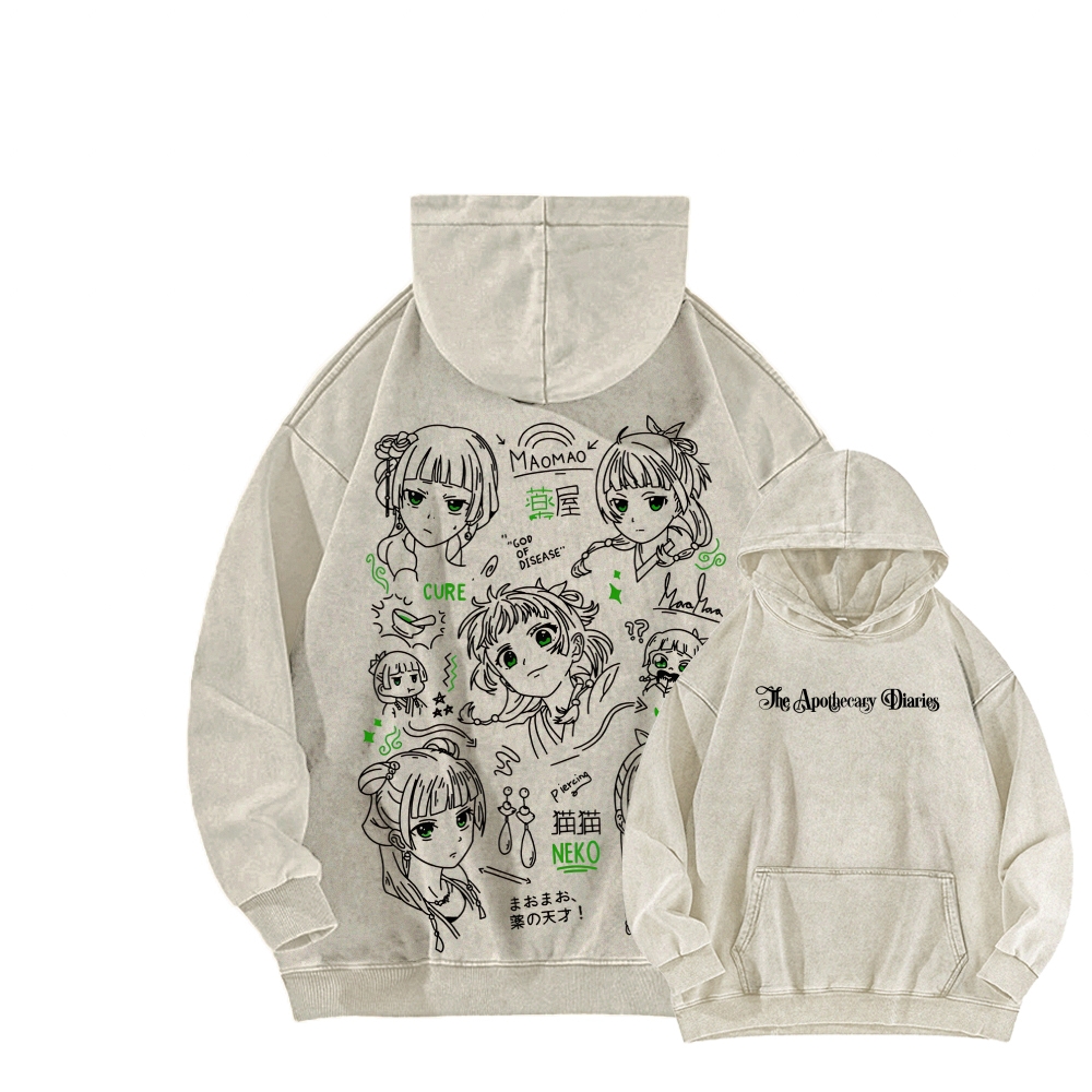 The Apothecary Diaries Unisex Washed Hoodie 2602001282