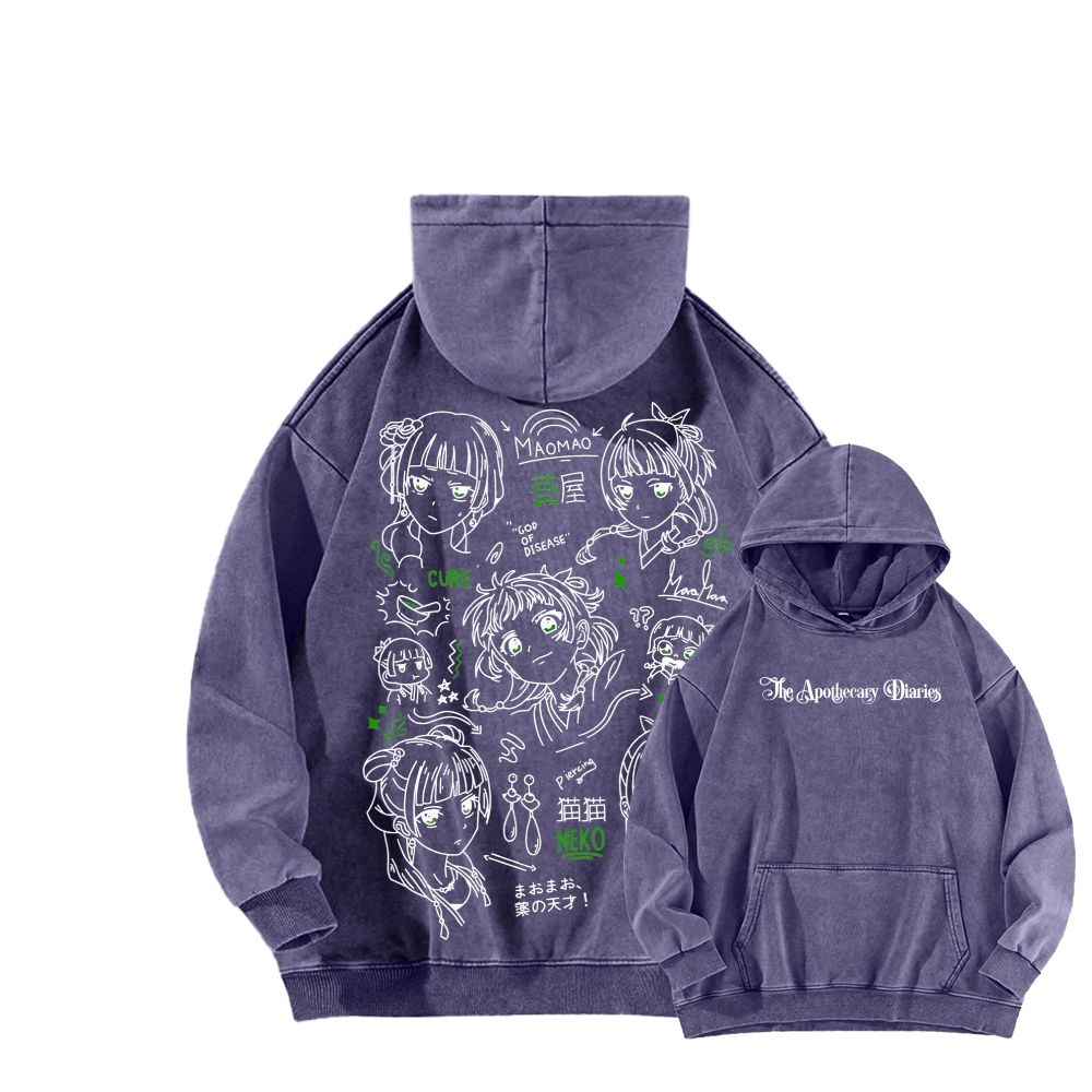 The Apothecary Diaries Unisex Washed Hoodie 2602001282