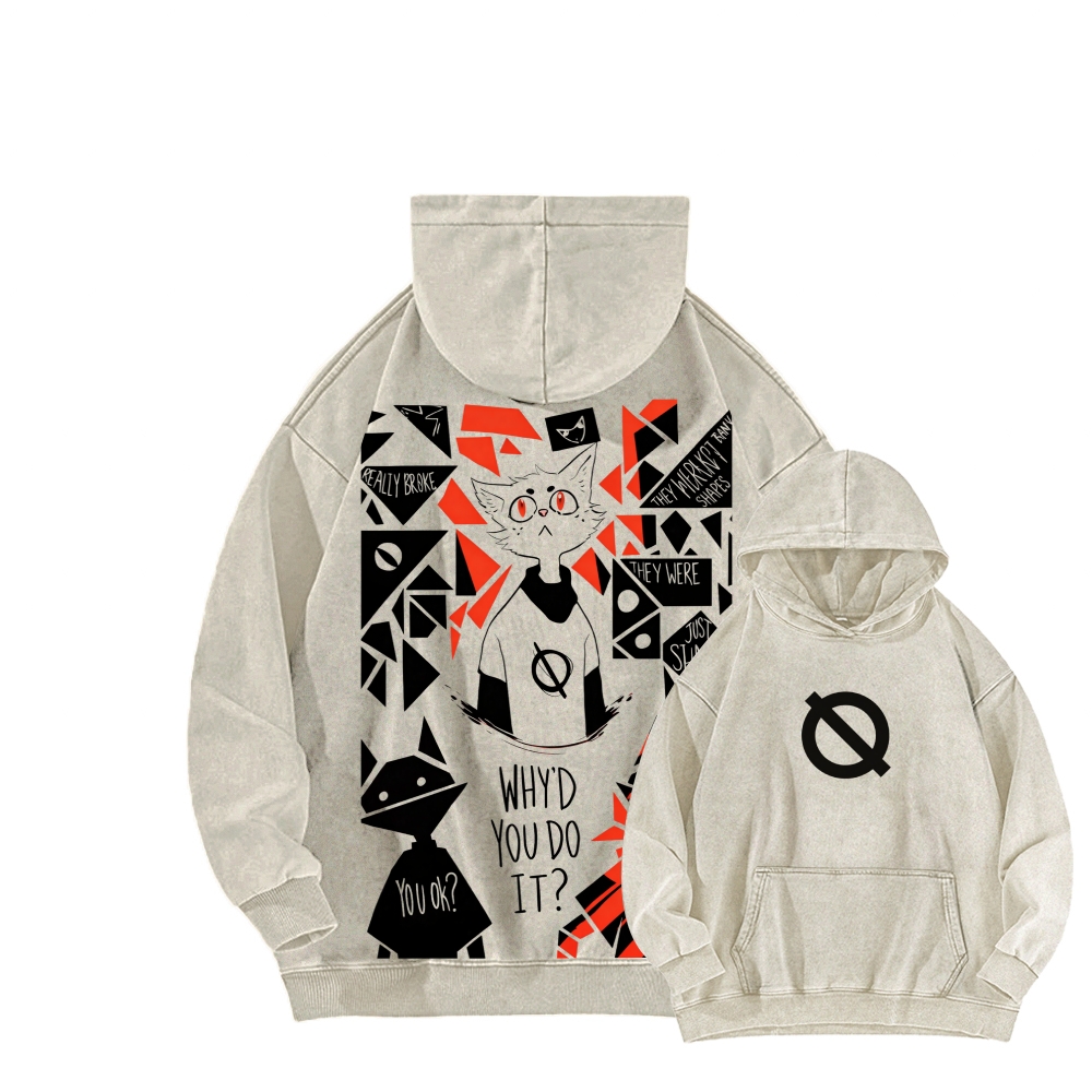 Night in the Woods Unisex Washed Hoodie 2602003991