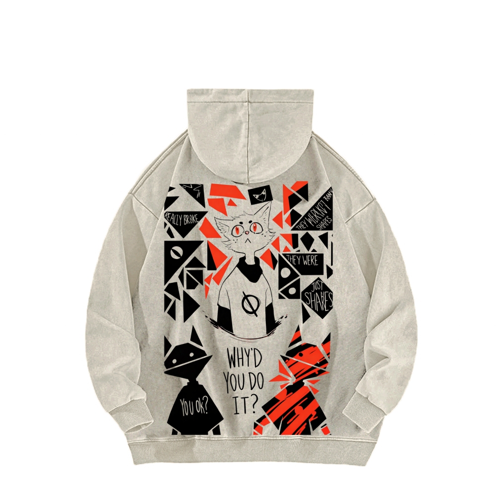 Night in the Woods Unisex Washed Hoodie 2602003991