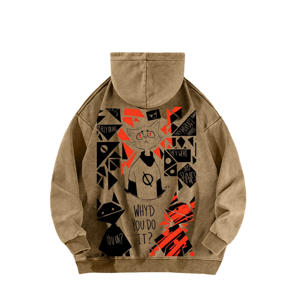 Night in the Woods Unisex Washed Hoodie 2602003991