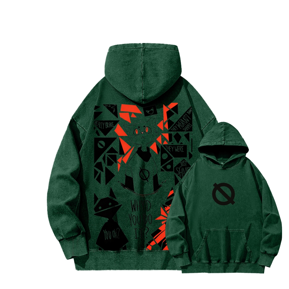 Night in the Woods Unisex Washed Hoodie 2602003991