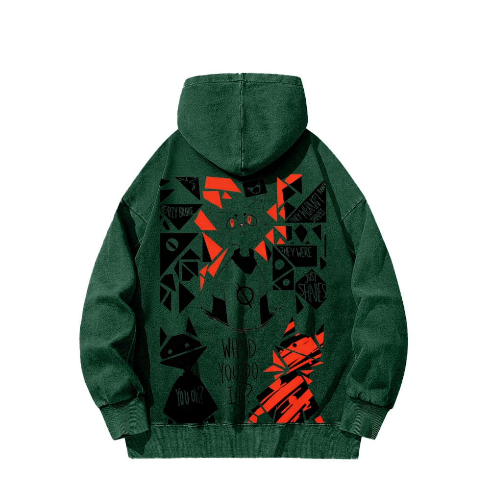 Night in the Woods Unisex Washed Hoodie 2602003991