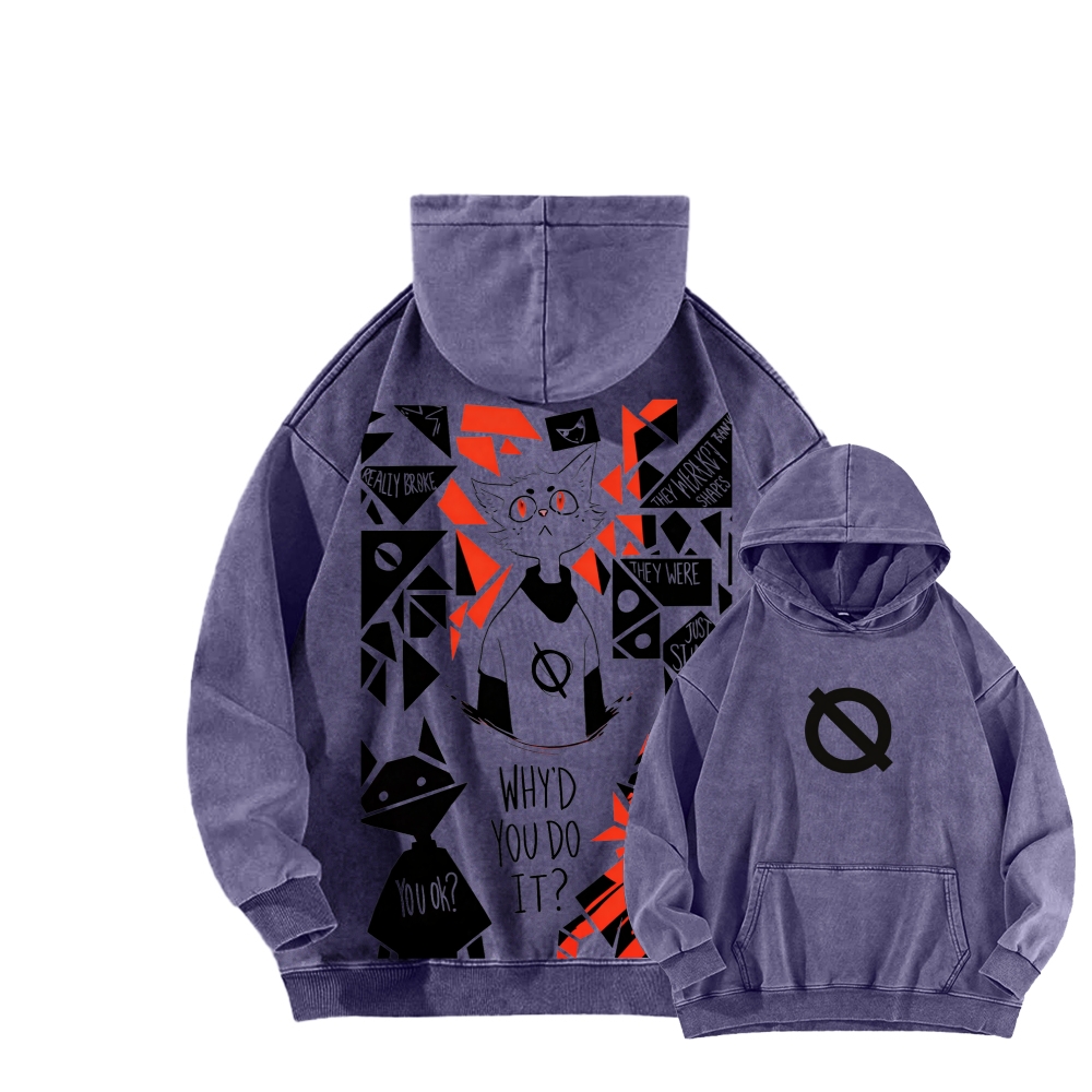 Night in the Woods Unisex Washed Hoodie 2602003991