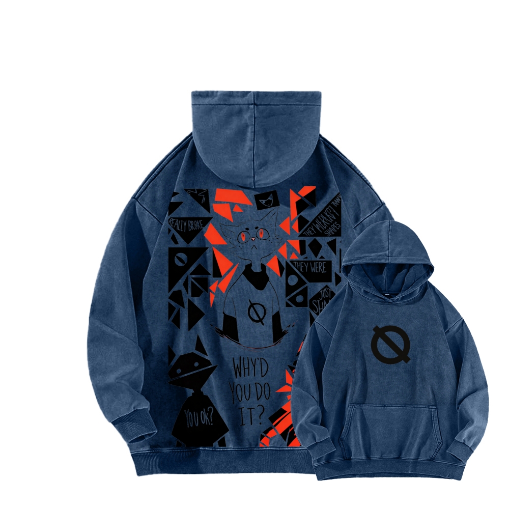 Night in the Woods Unisex Washed Hoodie 2602003991