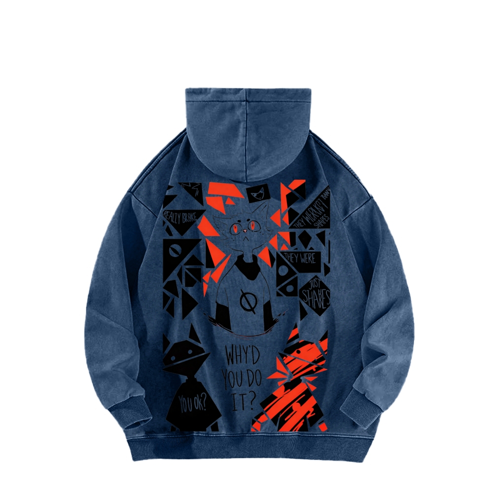 Night in the Woods Unisex Washed Hoodie 2602003991
