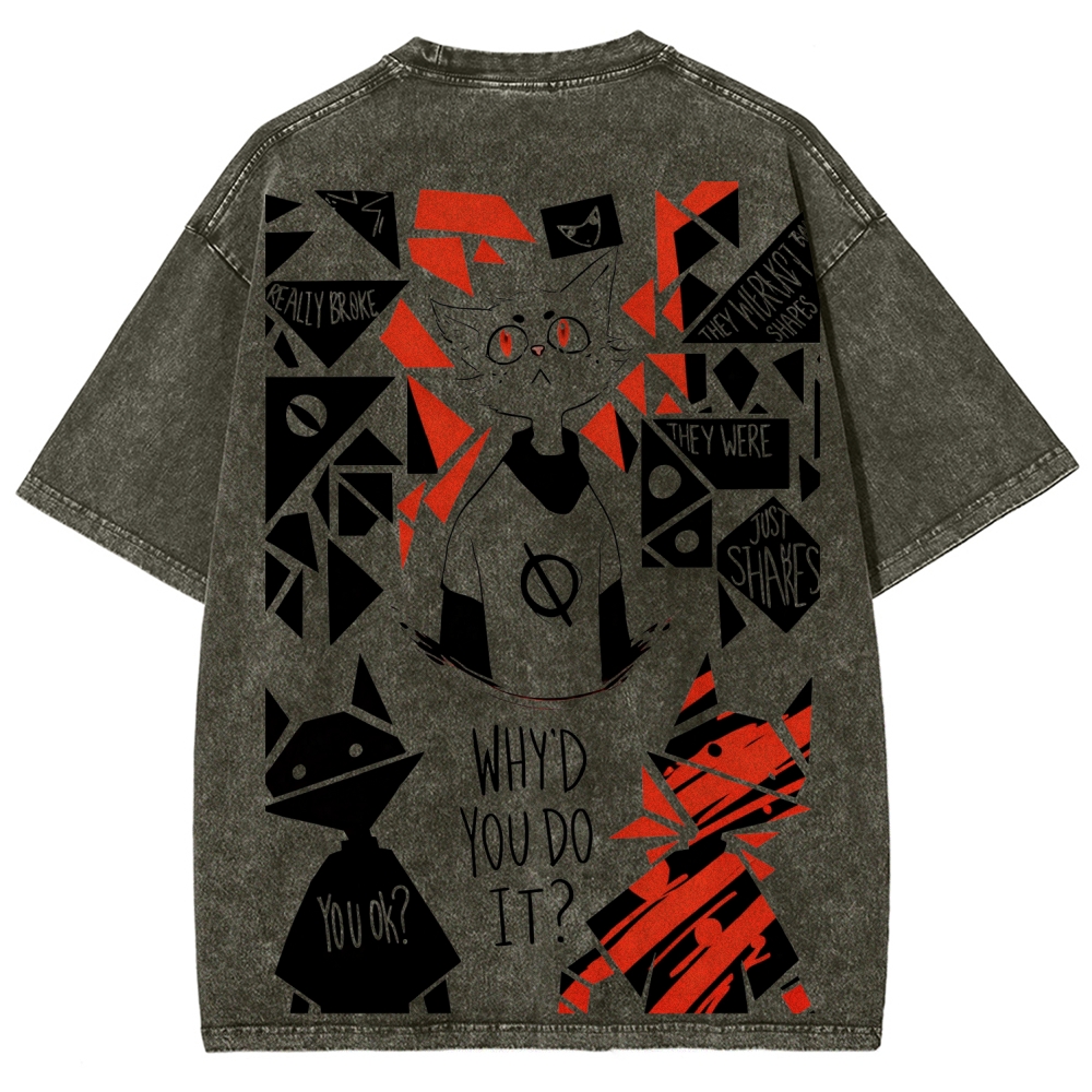 Night in the Woods Unisex Fit Washed T-Shirt 2602003997
