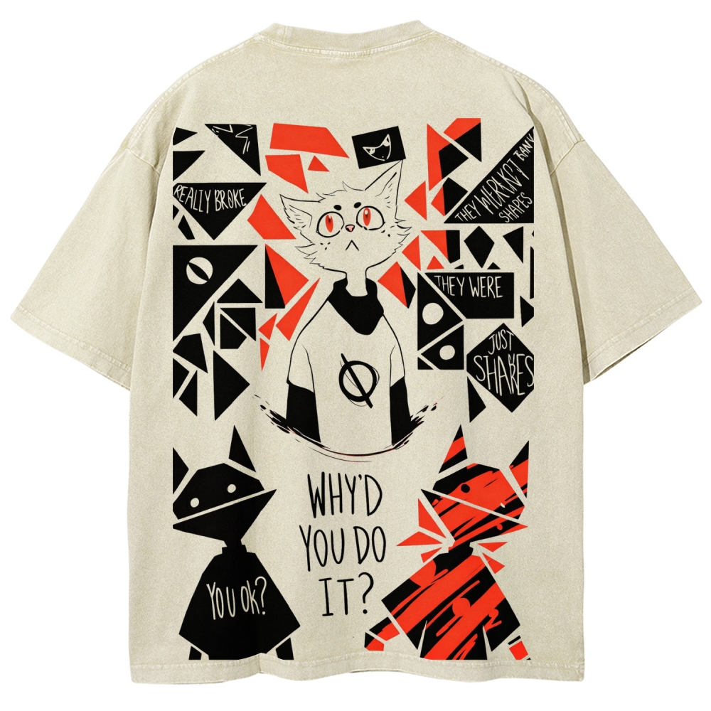 Night in the Woods Unisex Fit Washed T-Shirt 2602003997