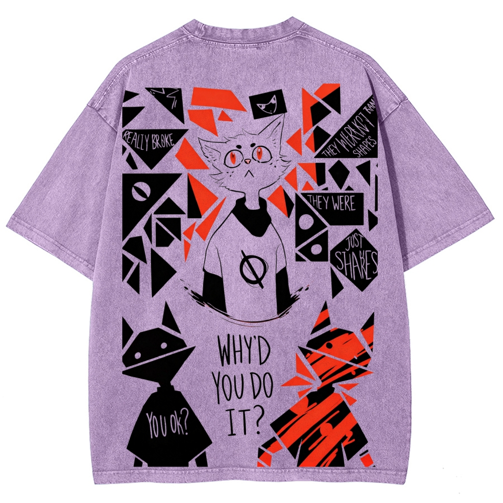 Night in the Woods Unisex Fit Washed T-Shirt 2602003997