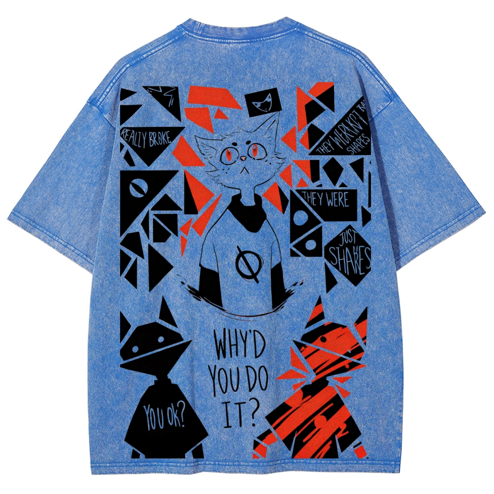 Night in the Woods Unisex Fit Washed T-Shirt 2602003997