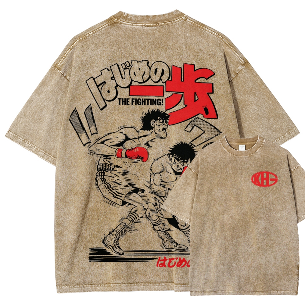 Hajime no Ippo Unisex Fit Washed T-Shirt 2602005438