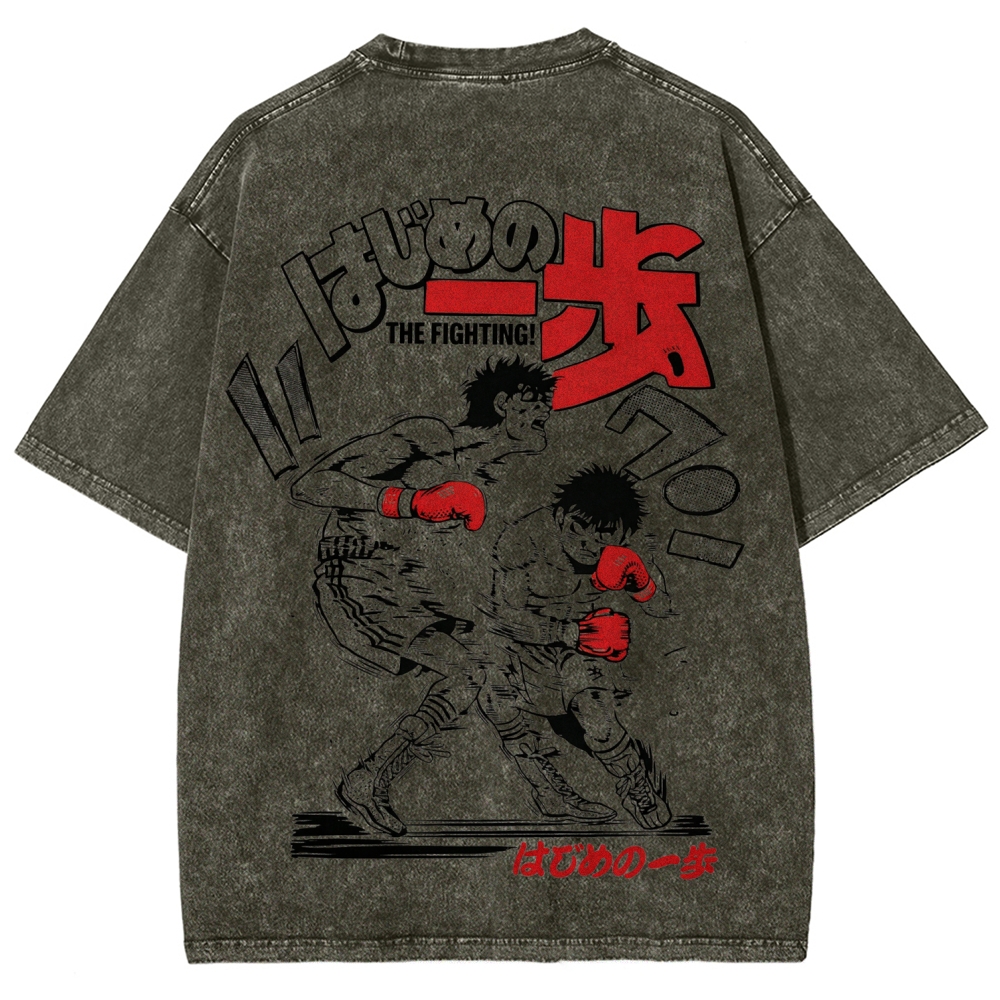 Hajime no Ippo Unisex Fit Washed T-Shirt 2602005438
