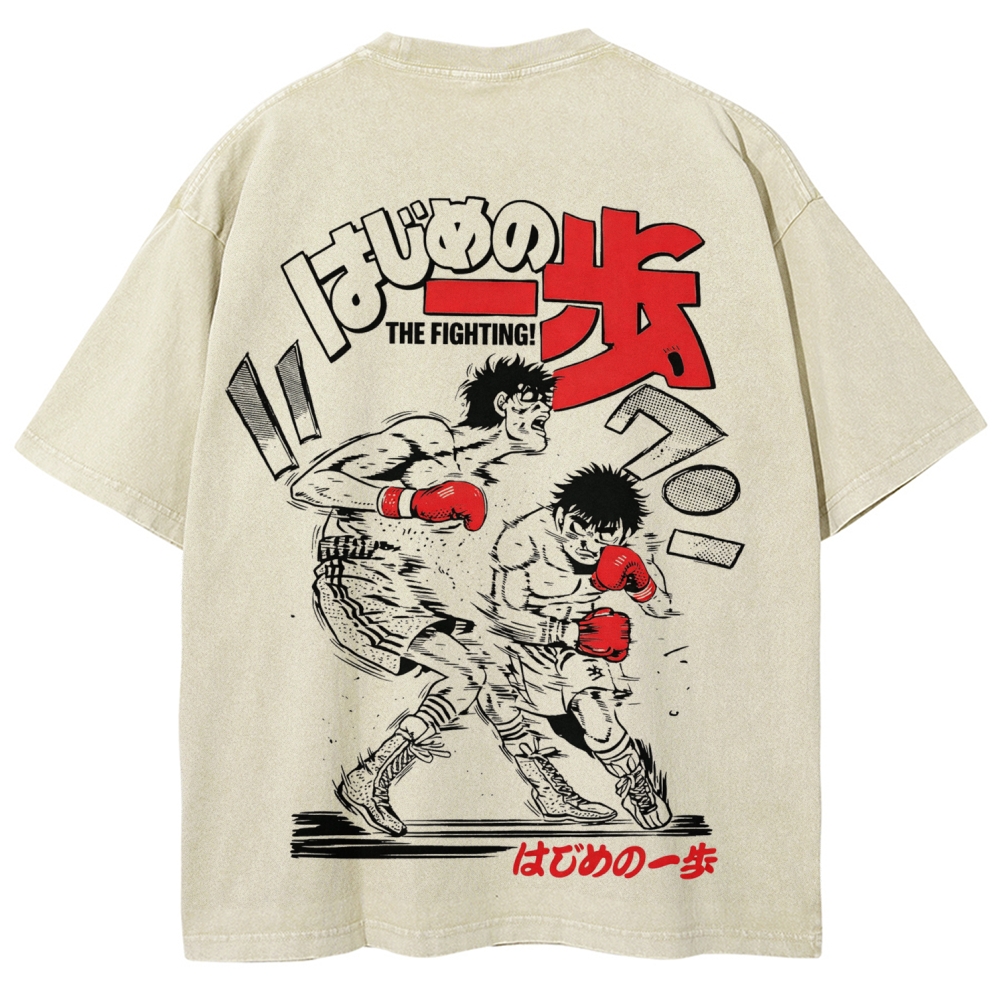 Hajime no Ippo Unisex Fit Washed T-Shirt 2602005438