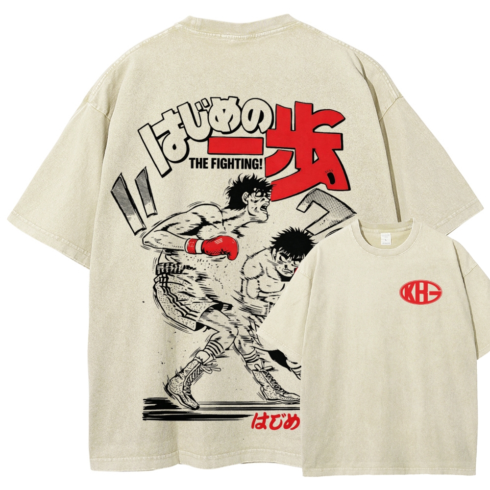 Hajime no Ippo Unisex Fit Washed T-Shirt 2602005438