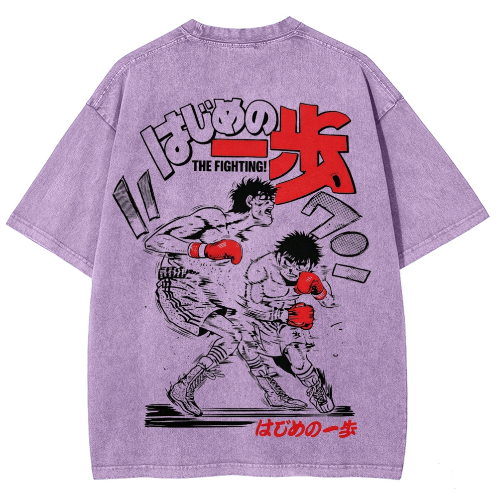 Hajime no Ippo Unisex Fit Washed T-Shirt 2602005438
