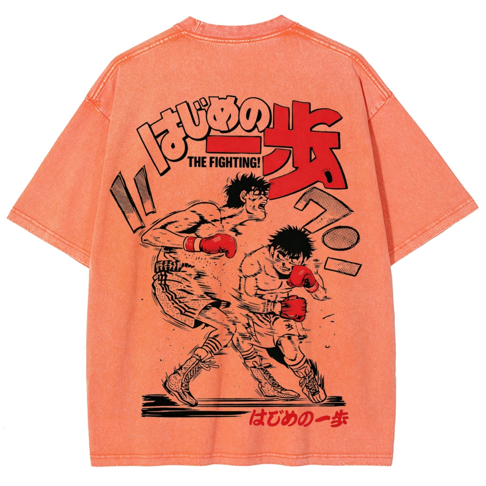 Hajime no Ippo Unisex Fit Washed T-Shirt 2602005438