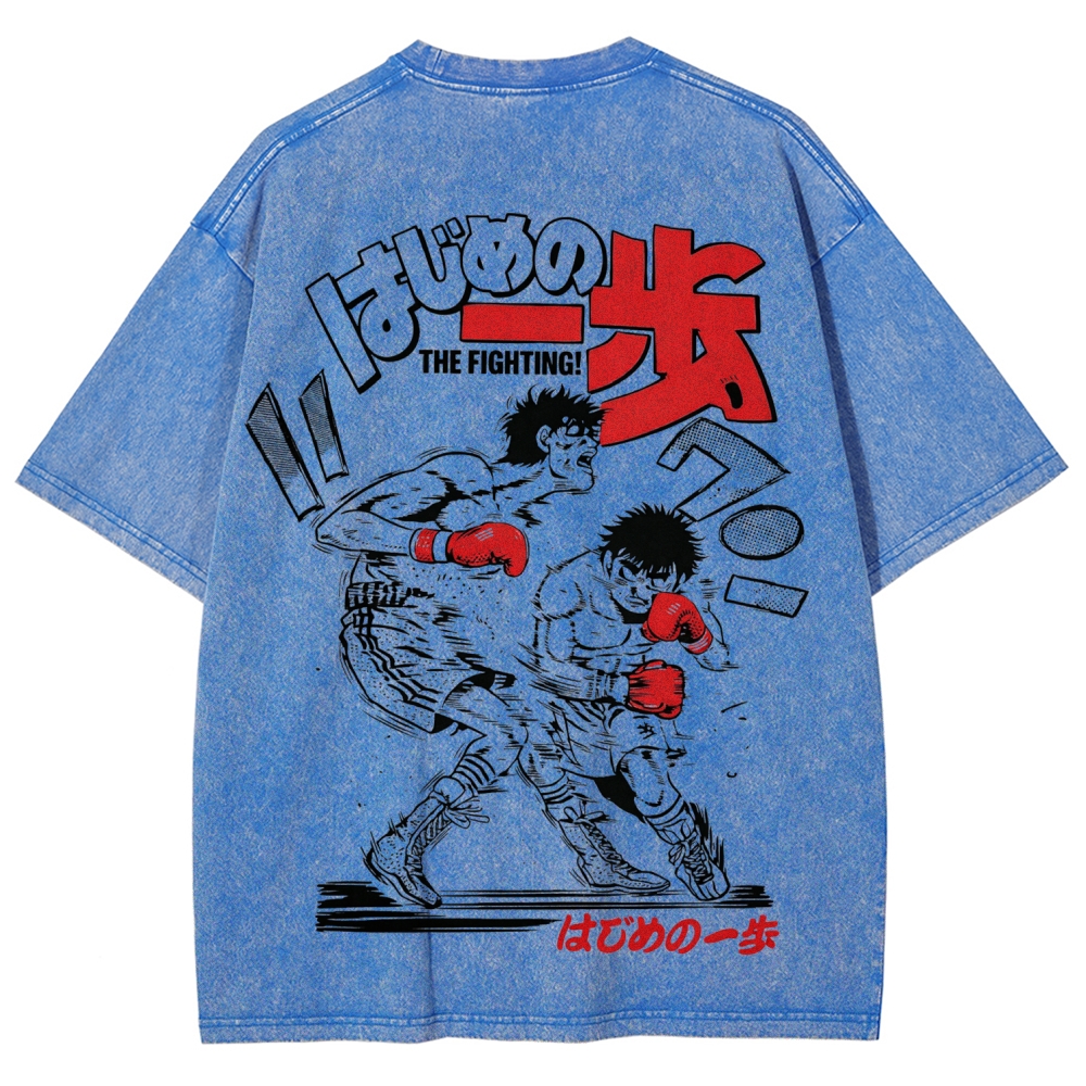 Hajime no Ippo Unisex Fit Washed T-Shirt 2602005438
