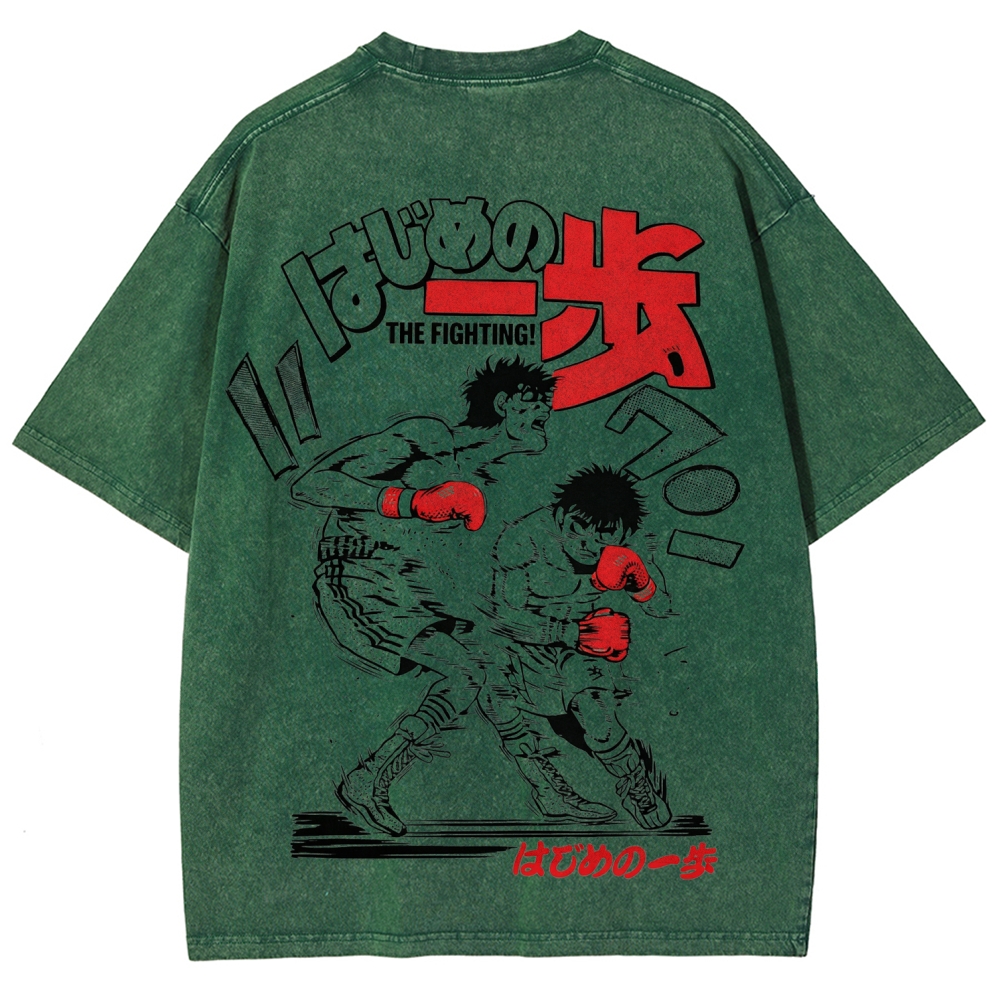 Hajime no Ippo Unisex Fit Washed T-Shirt 2602005438