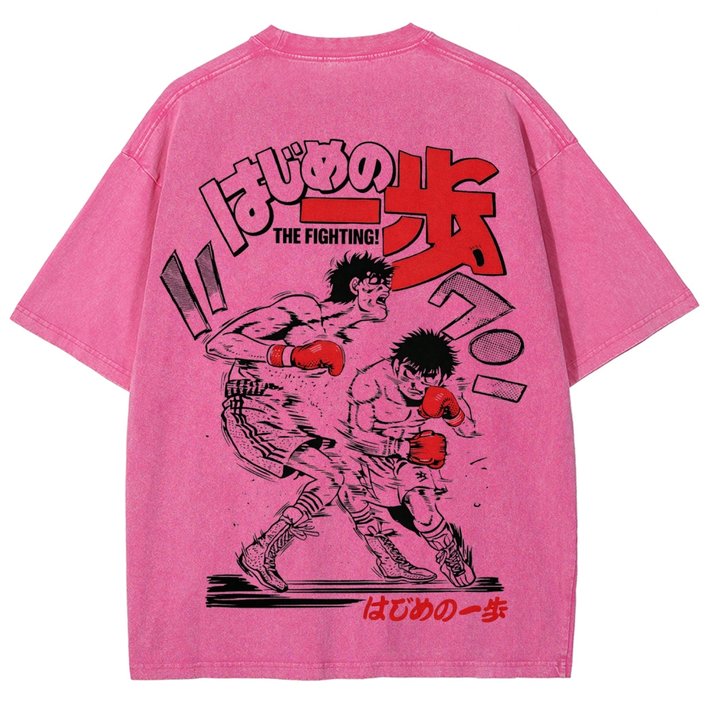 Hajime no Ippo Unisex Fit Washed T-Shirt 2602005438