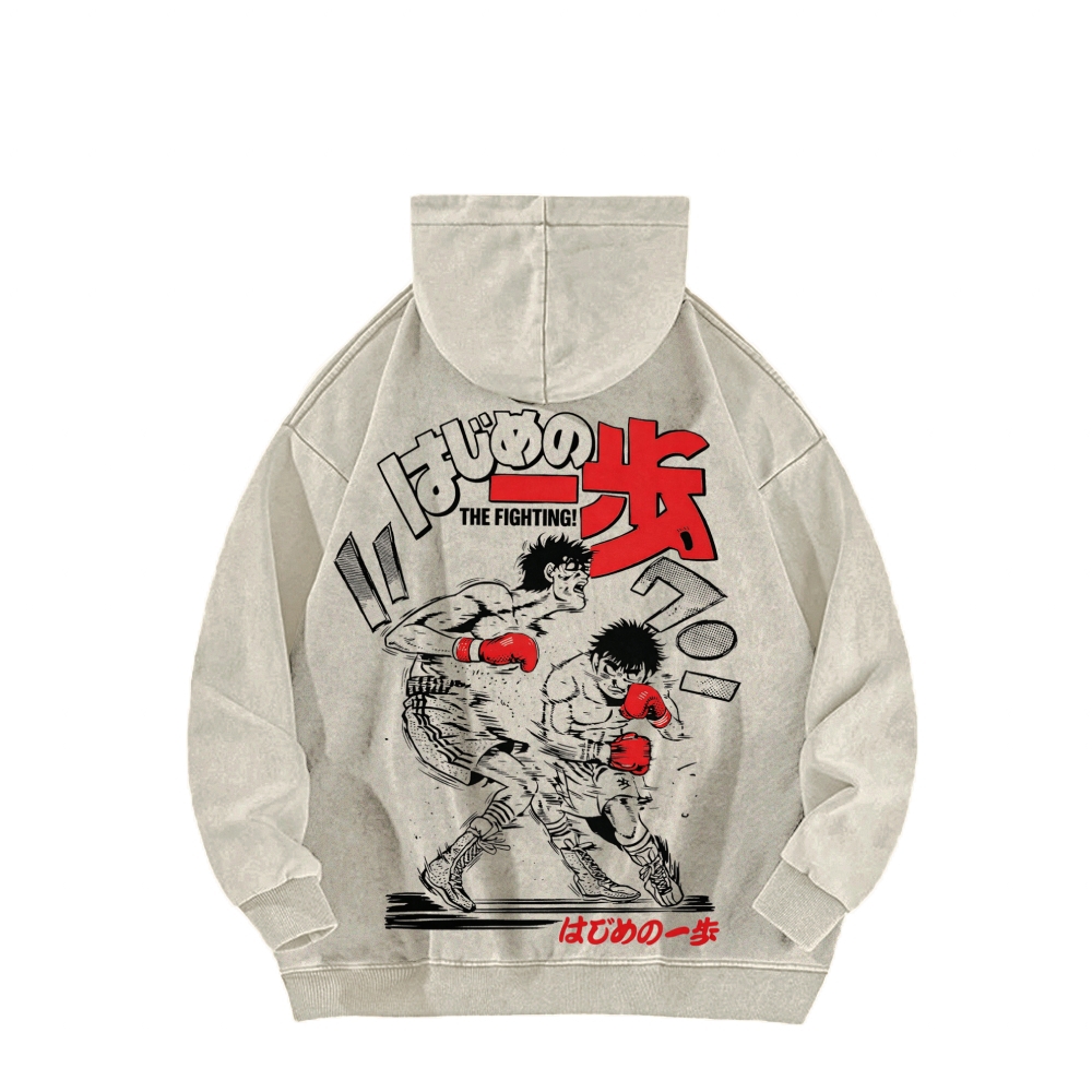 Hajime no Ippo Unisex Washed Hoodie 2602005443