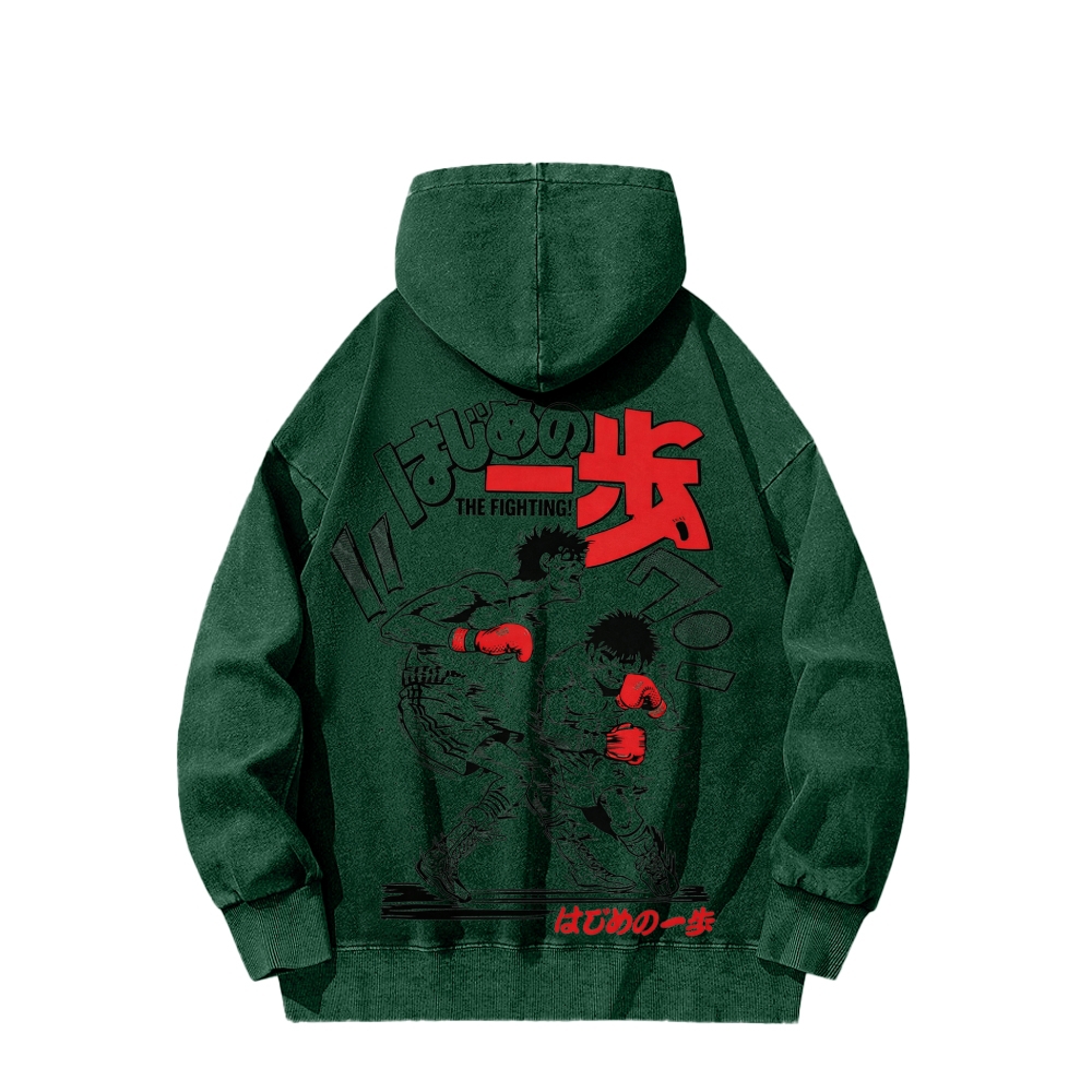 Hajime no Ippo Unisex Washed Hoodie 2602005443