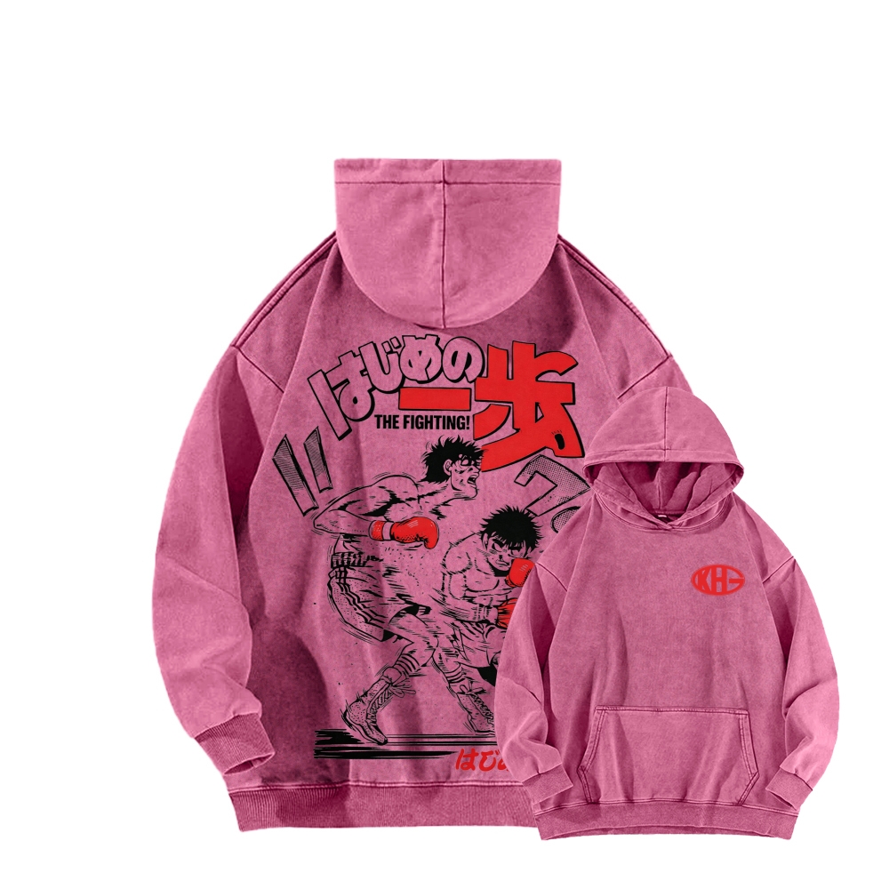 Hajime no Ippo Unisex Washed Hoodie 2602005443