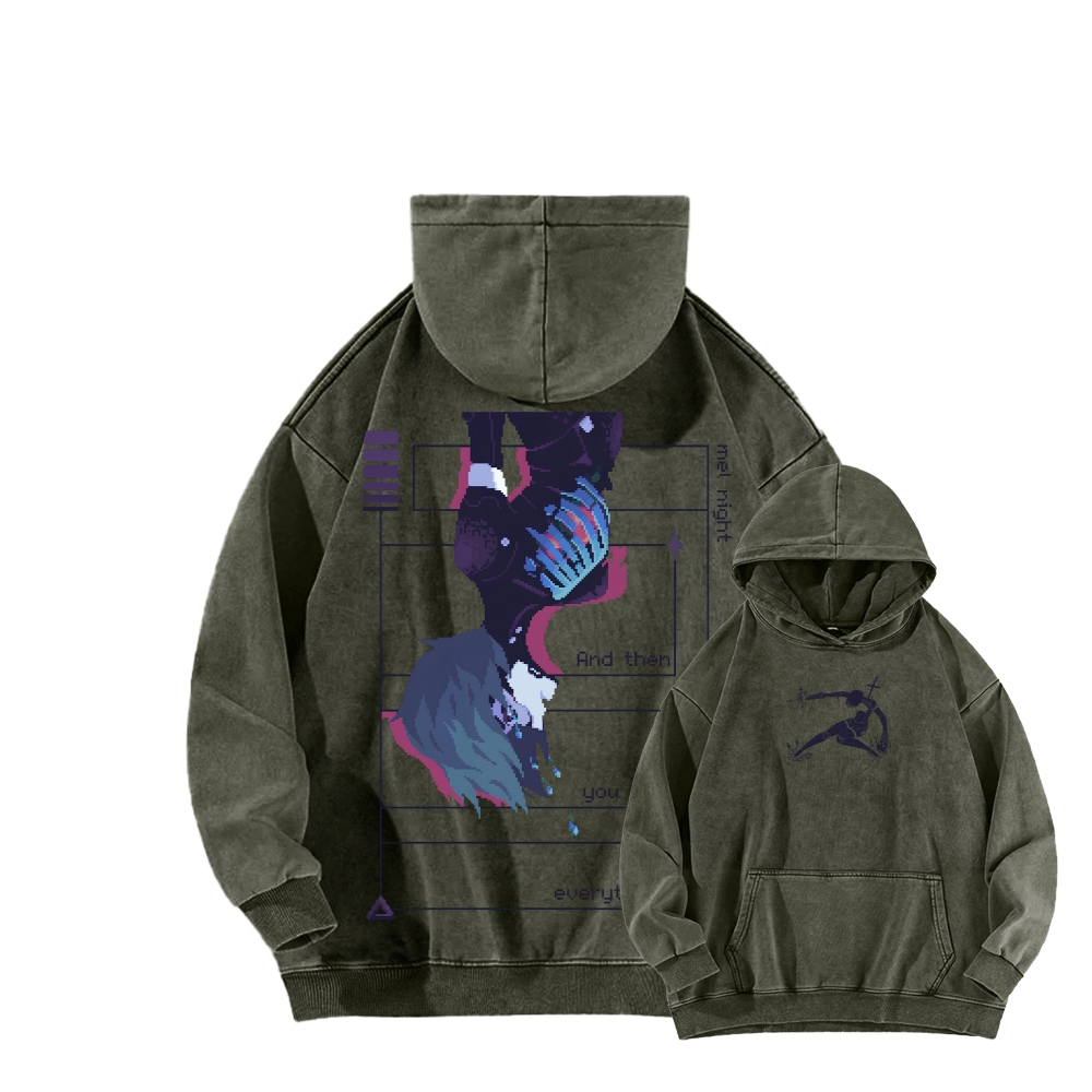 signalis Unisex Washed Hoodie 2602006019