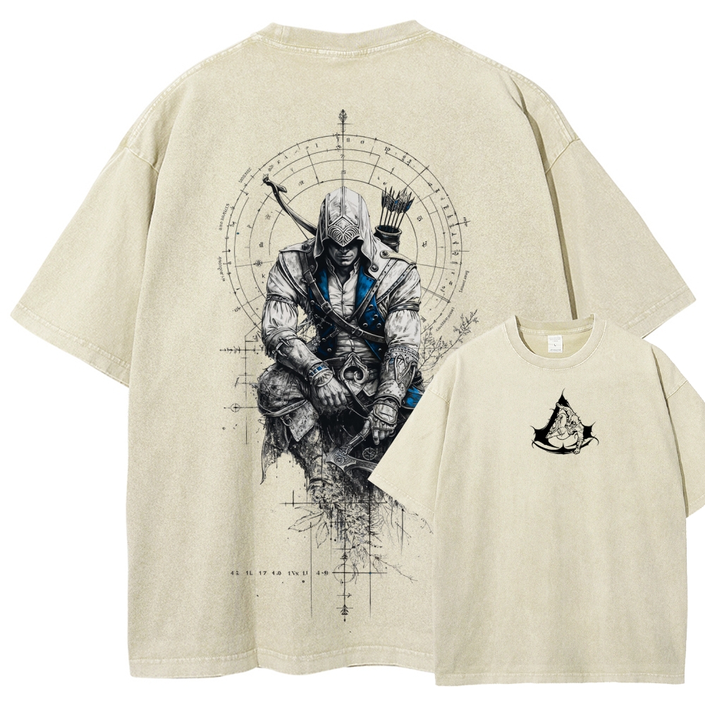 Assassin’s Creed Unisex Fit Washed T-Shirt 2602006293
