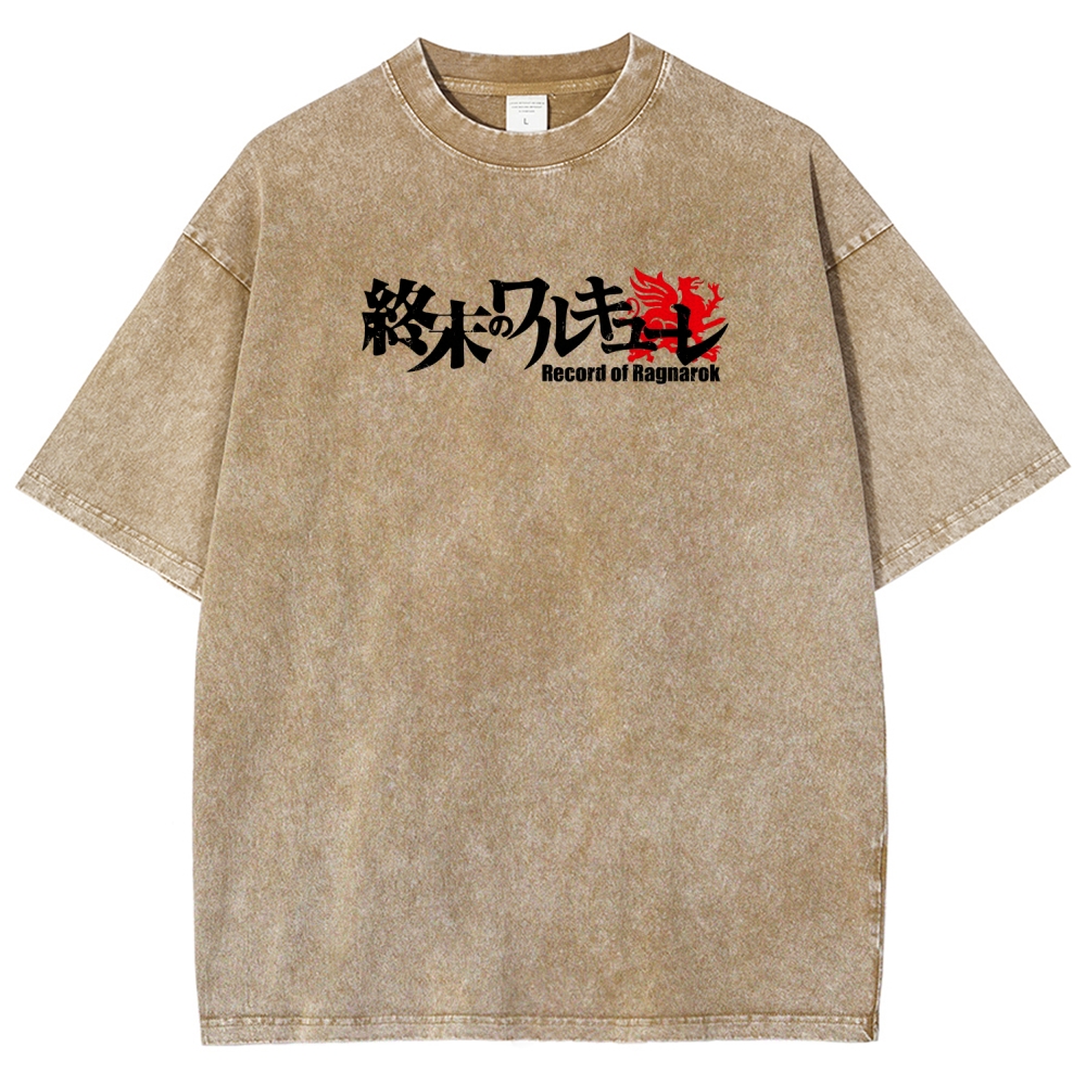 Record of Ragnarok Unisex Fit Washed T-Shirt 2602006621