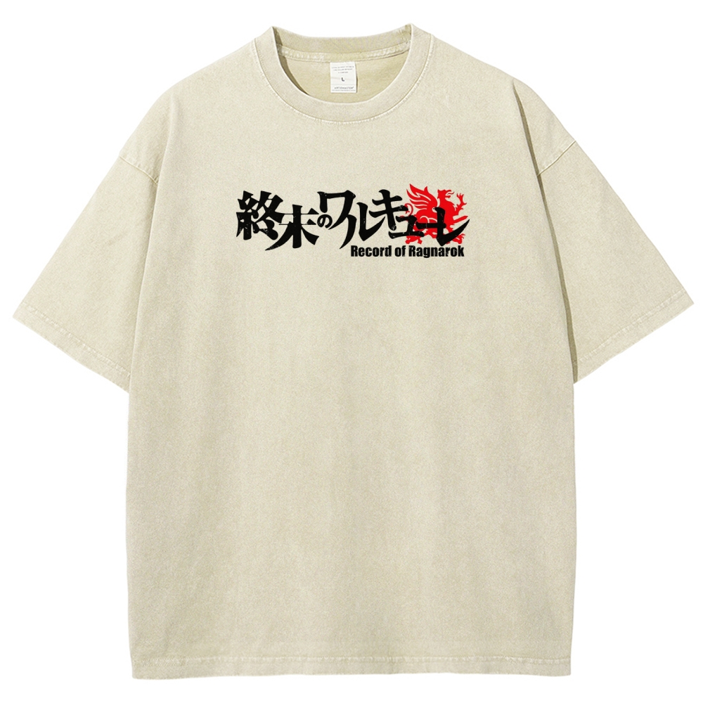 Record of Ragnarok Unisex Fit Washed T-Shirt 2602006621