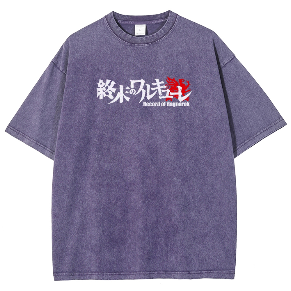 Record of Ragnarok Unisex Fit Washed T-Shirt 2602006621