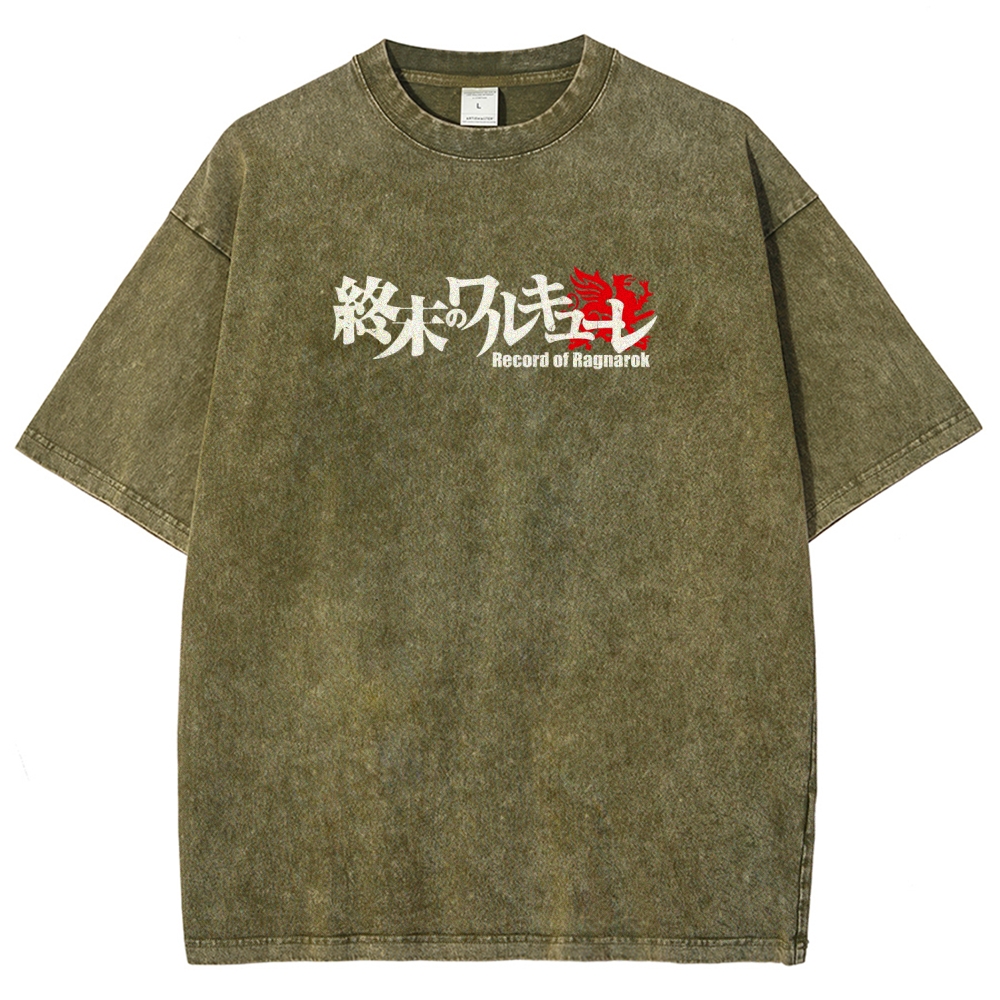 Record of Ragnarok Unisex Fit Washed T-Shirt 2602006621