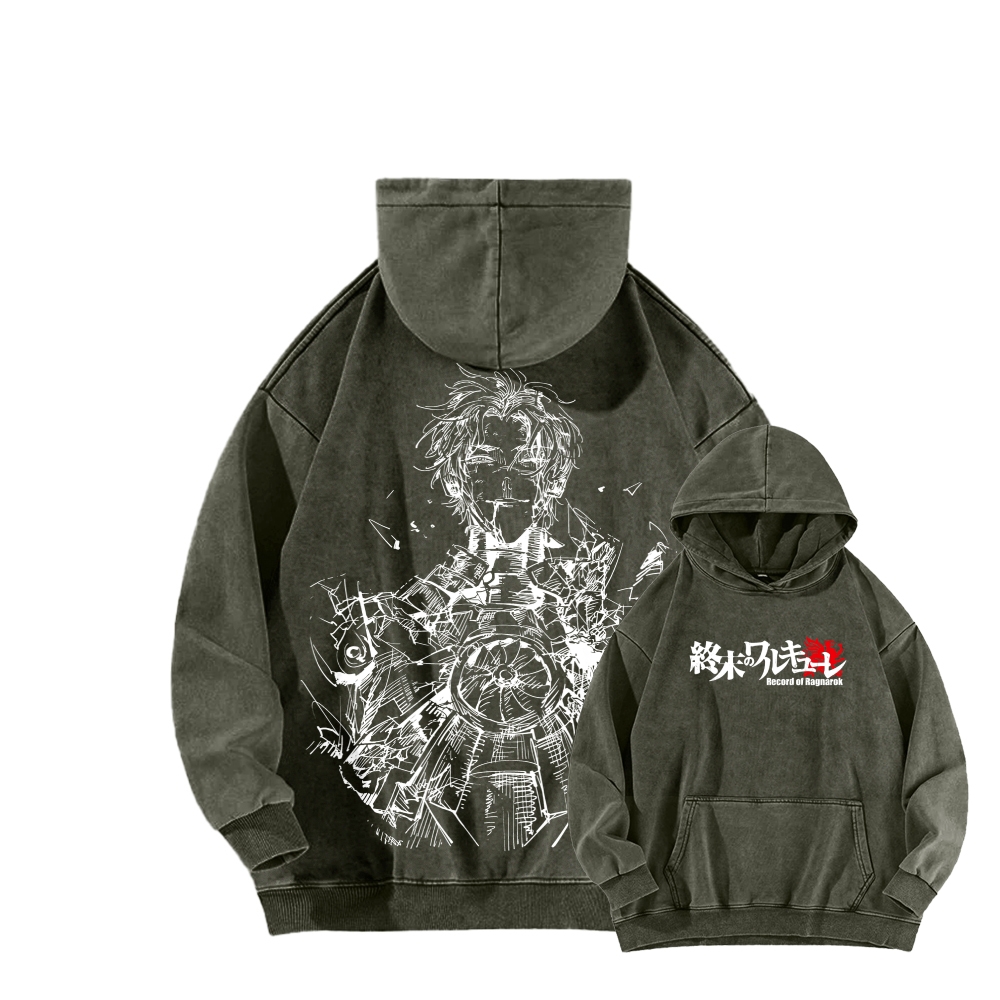 Record of Ragnarok Unisex Washed Hoodie 2602006641