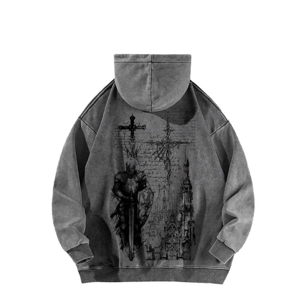 Dark Souls Unisex Washed Hoodie 2602006806