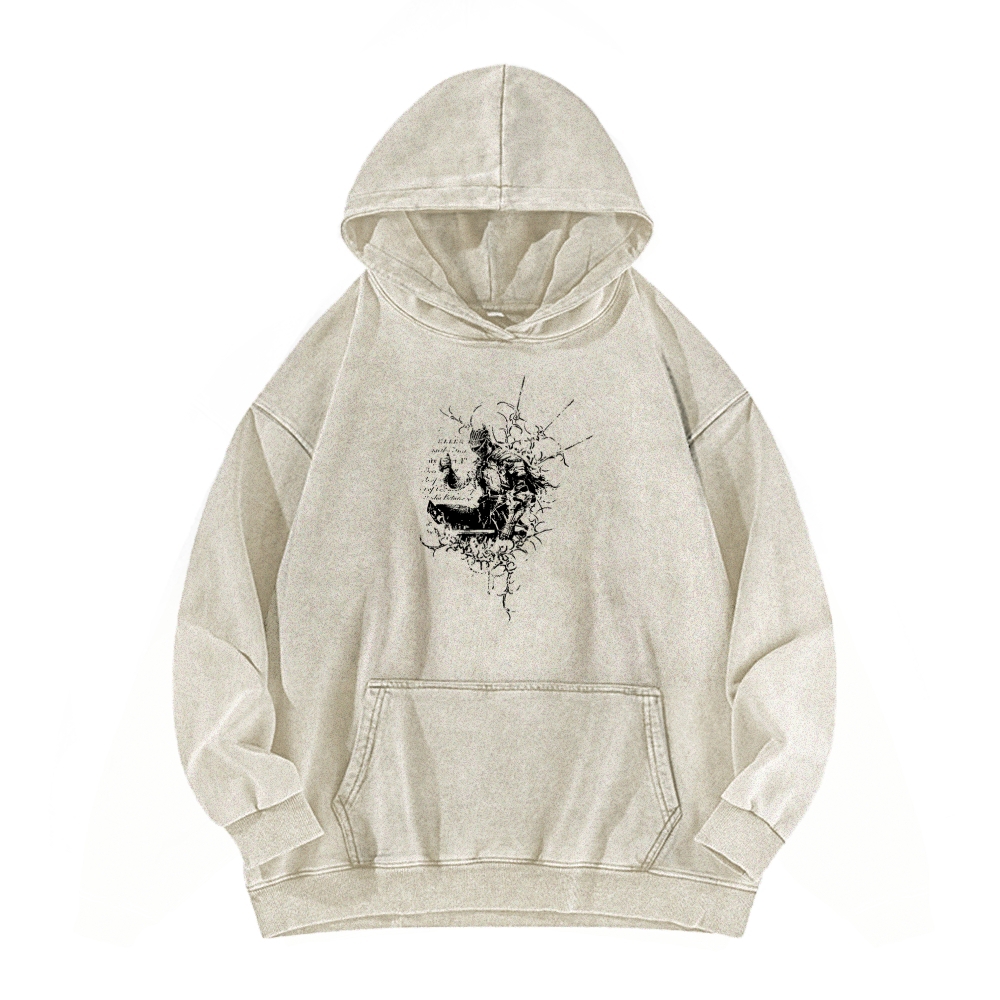 Dark Souls Unisex Washed Hoodie 2602006806