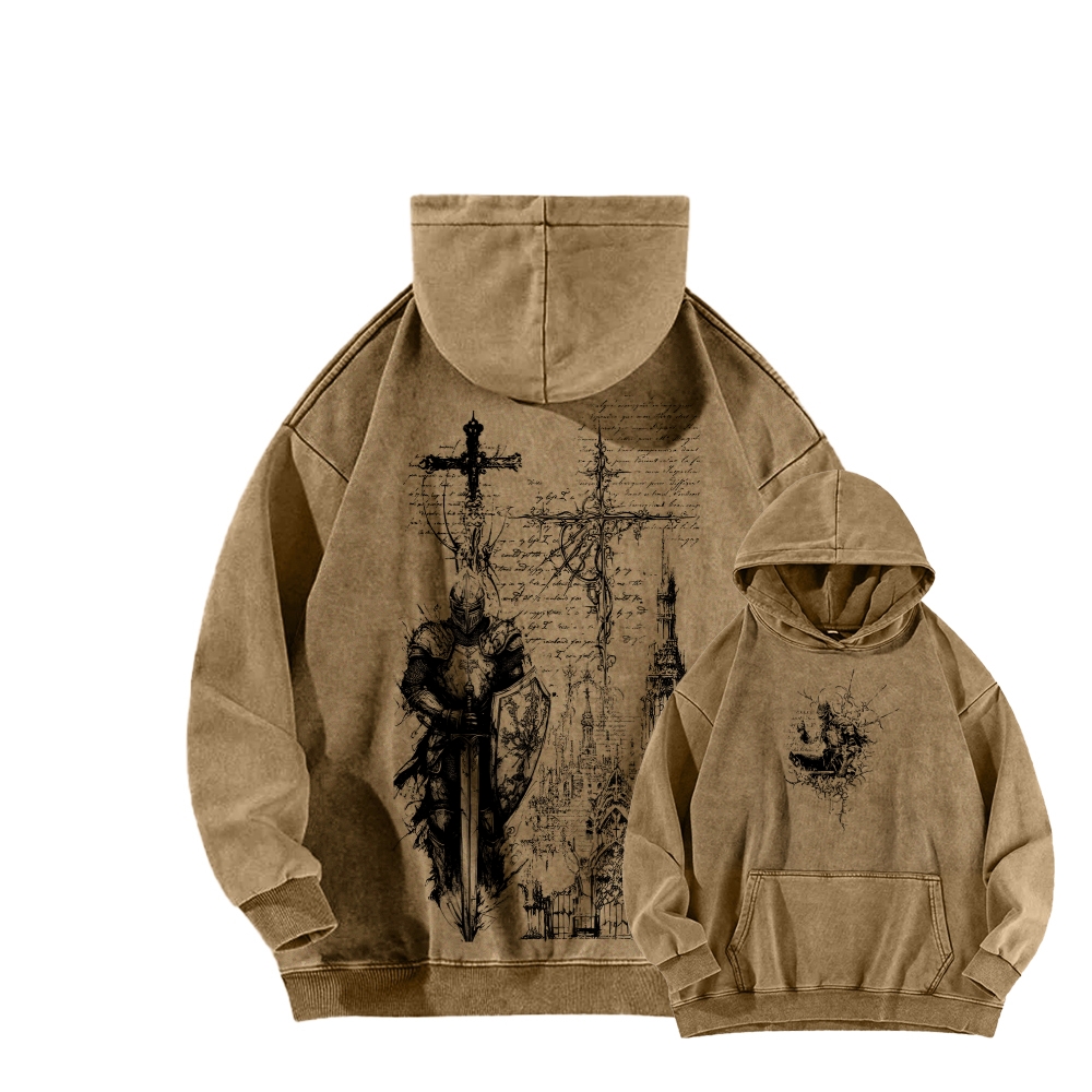Dark Souls Unisex Washed Hoodie 2602006806