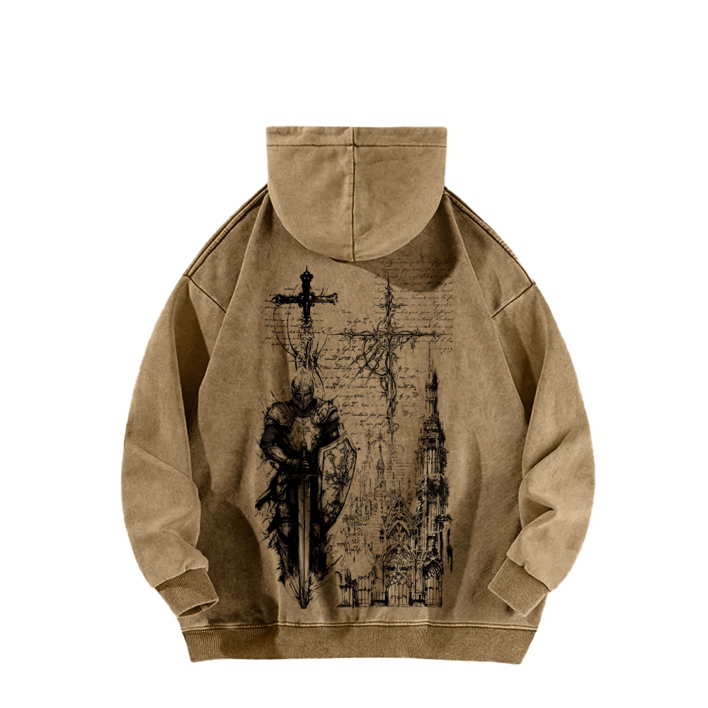 Dark Souls Unisex Washed Hoodie 2602006806