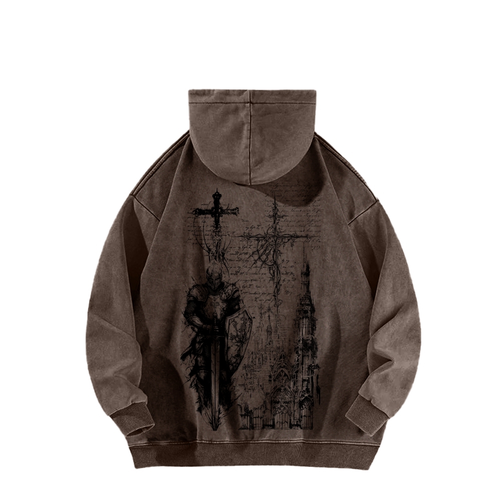 Dark Souls Unisex Washed Hoodie 2602006806