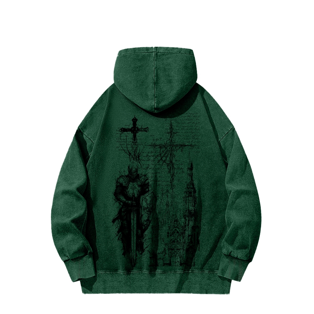 Dark Souls Unisex Washed Hoodie 2602006806