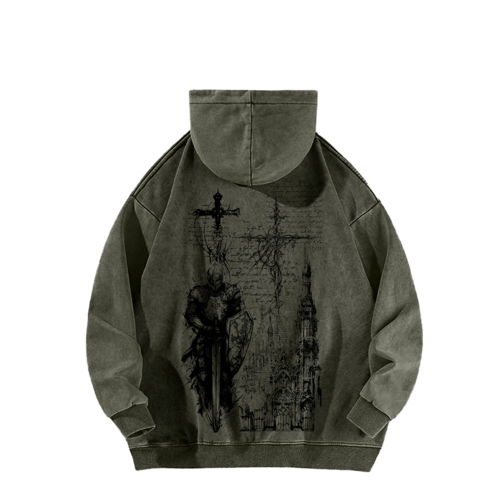 Dark Souls Unisex Washed Hoodie 2602006806