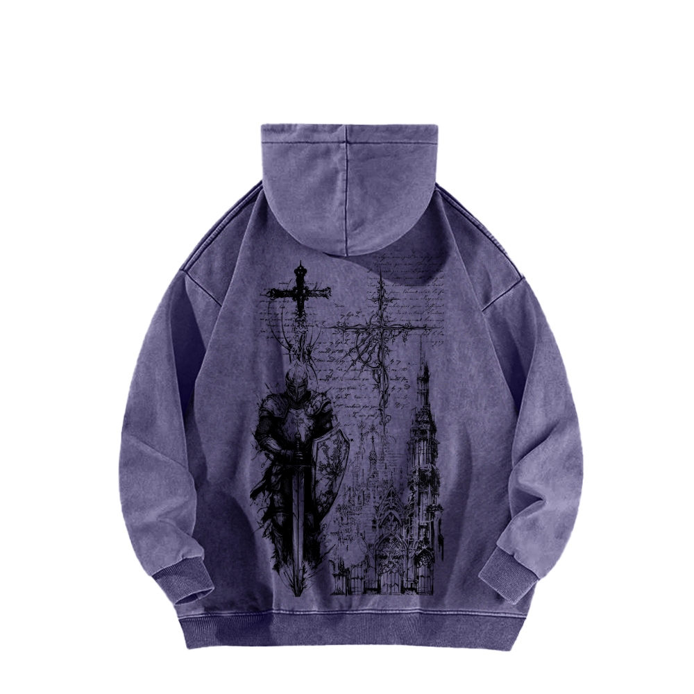 Dark Souls Unisex Washed Hoodie 2602006806