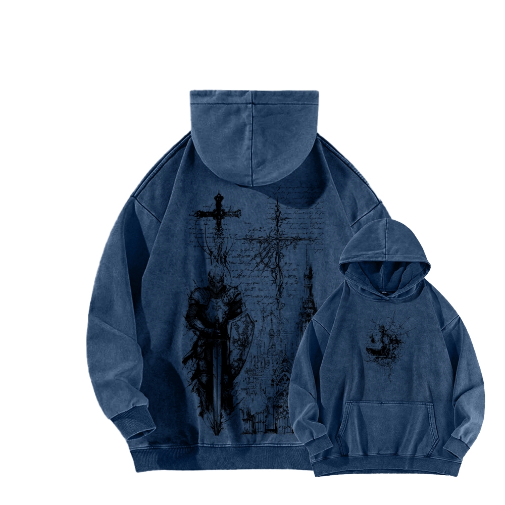 Dark Souls Unisex Washed Hoodie 2602006806