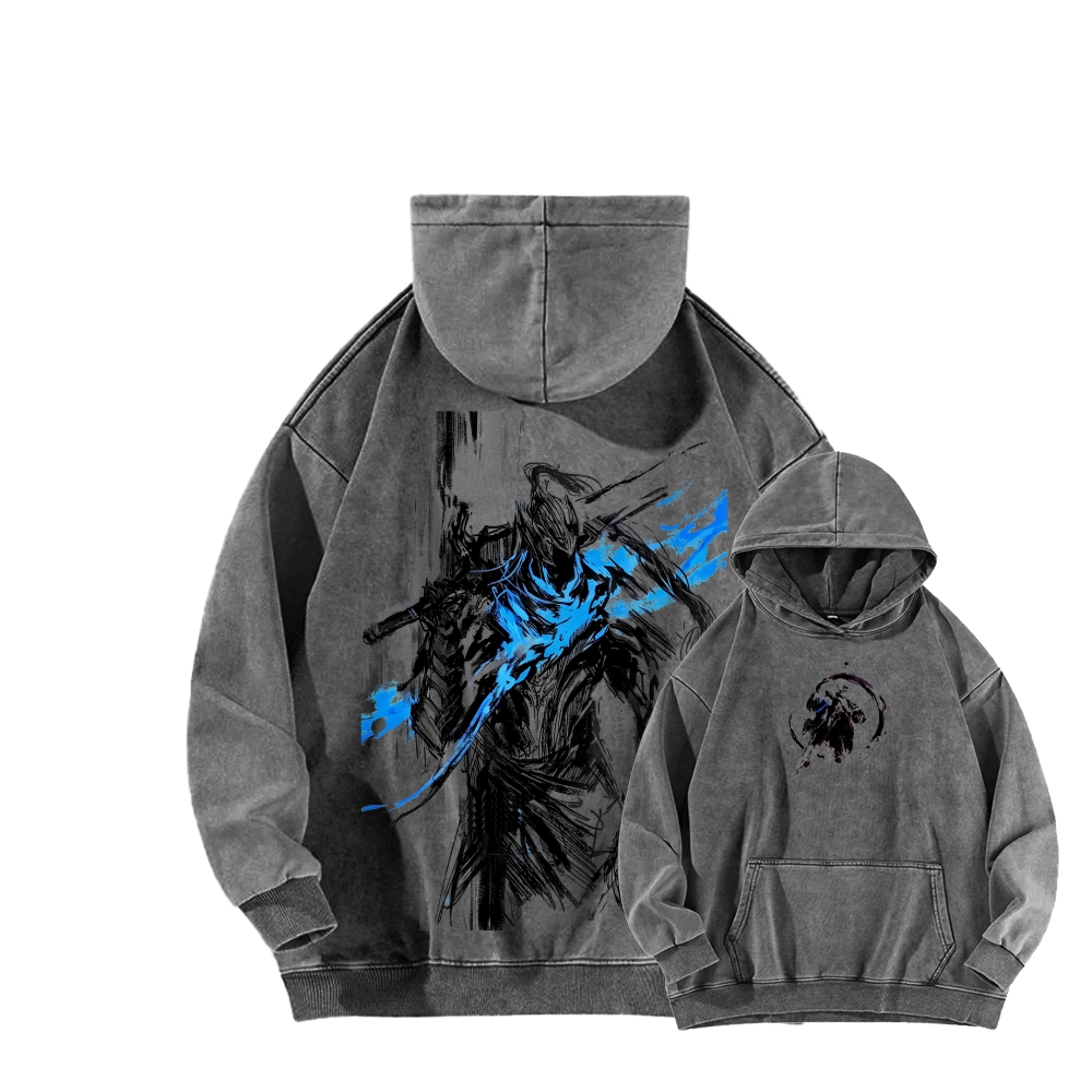Dark Souls Unisex Washed Hoodie 2602006816