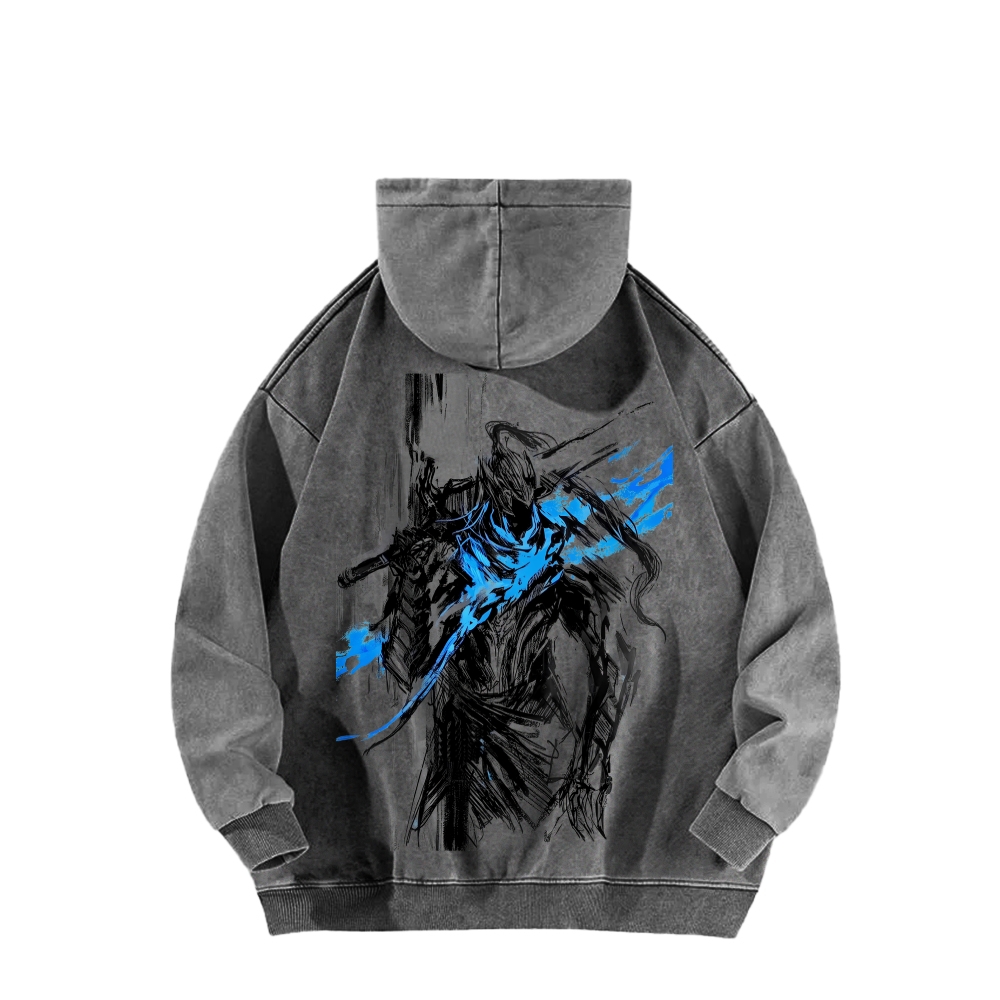 Dark Souls Unisex Washed Hoodie 2602006816