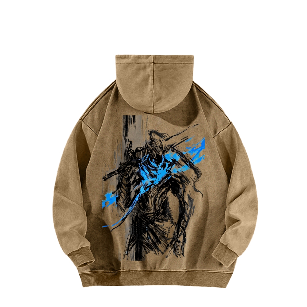 Dark Souls Unisex Washed Hoodie 2602006816