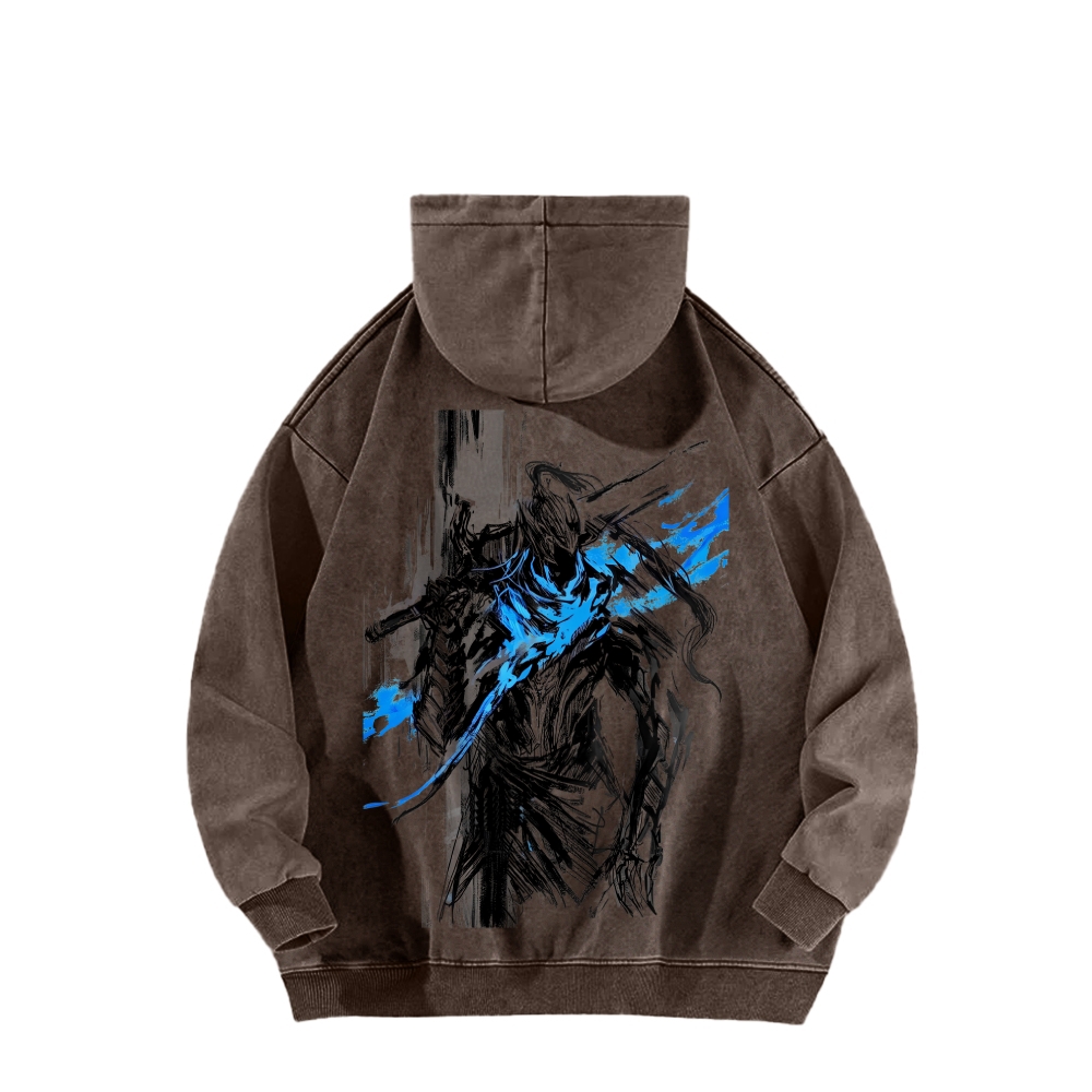 Dark Souls Unisex Washed Hoodie 2602006816
