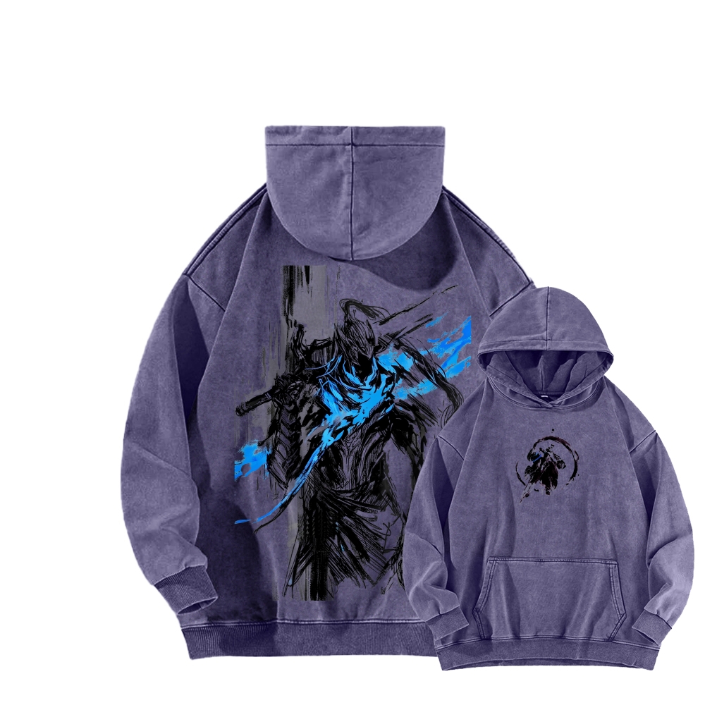 Dark Souls Unisex Washed Hoodie 2602006816