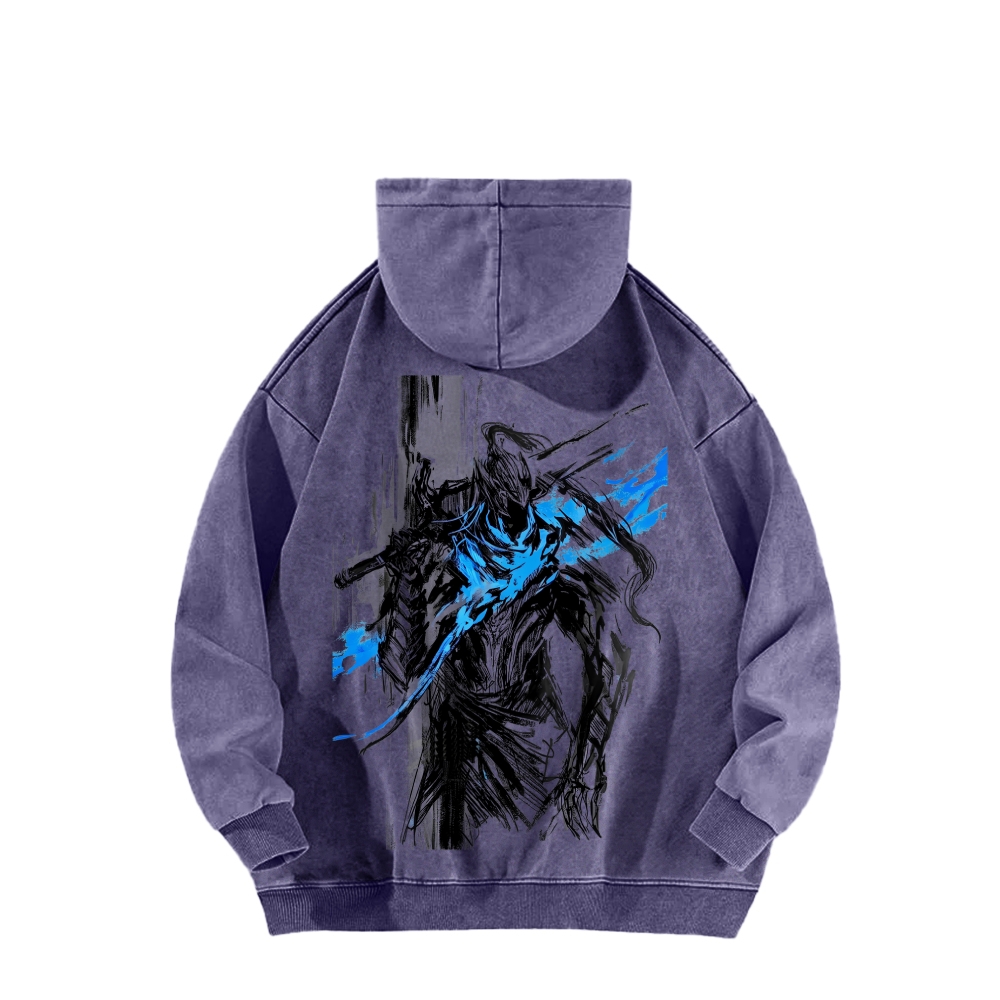 Dark Souls Unisex Washed Hoodie 2602006816