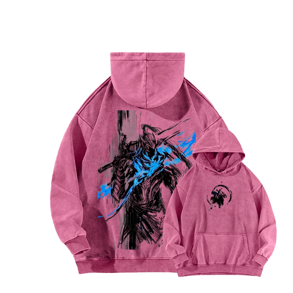 Dark Souls Unisex Washed Hoodie 2602006816