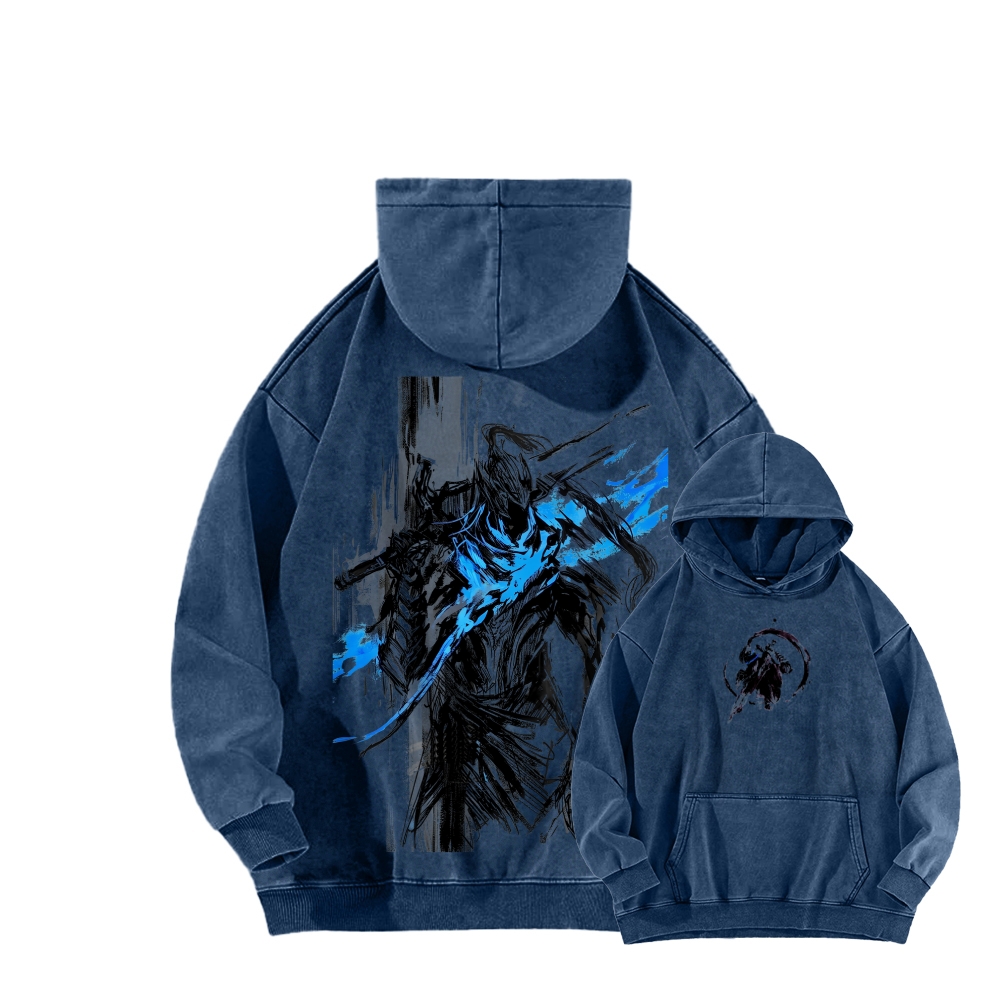 Dark Souls Unisex Washed Hoodie 2602006816